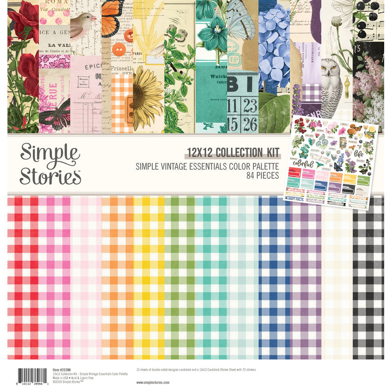 Simple Vintage Essentials Color Palette - 12x12 Collection Kit, VCP22200