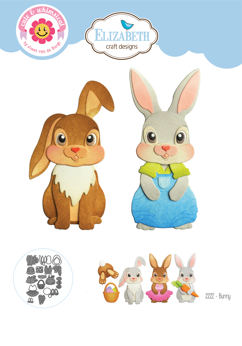 Elizabeth Craft Designs Die Set - Bunny, 2222