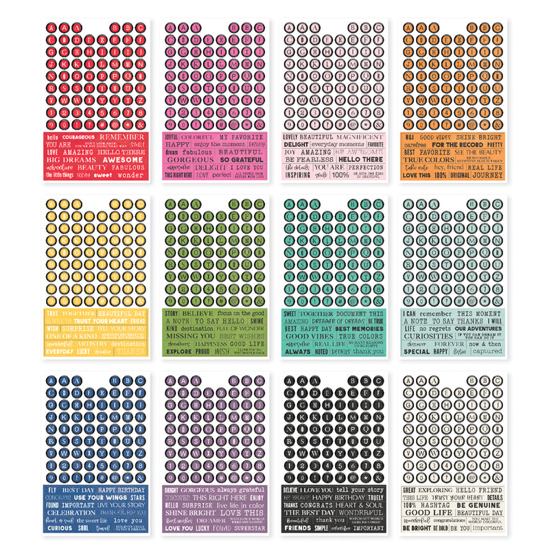 Simple Vintage Essentials Color Palette - Sticker Book, Letters & Labels, VCP22236