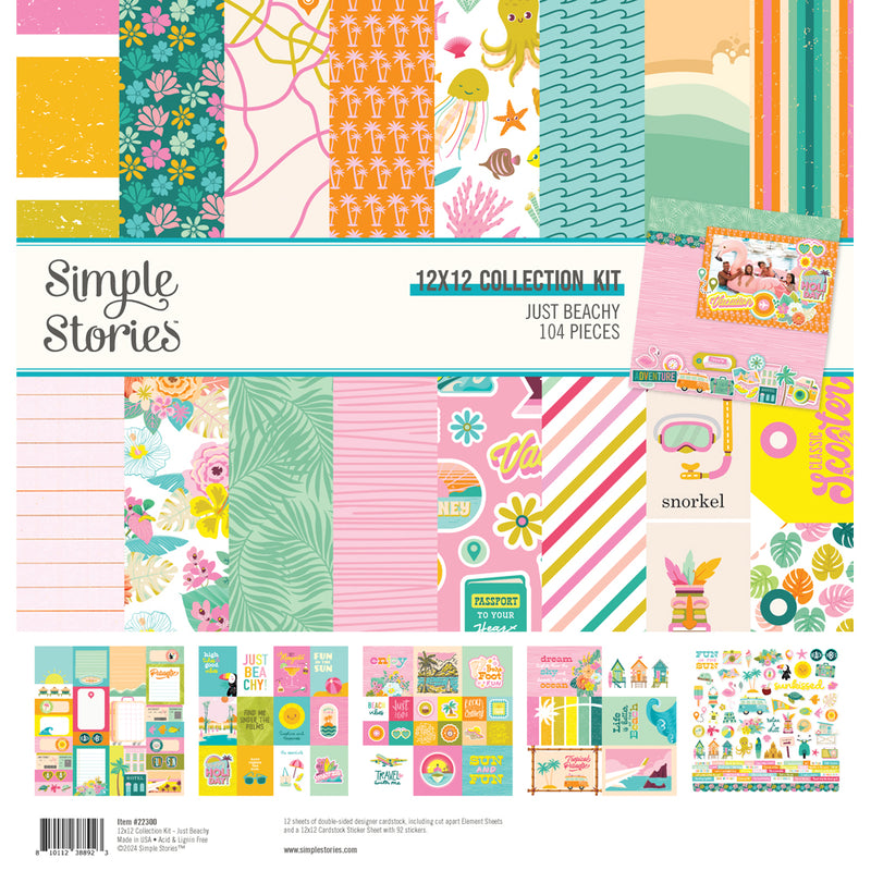Simple Stories 12x12 Collection Kit - Just Beachy, JBY22300