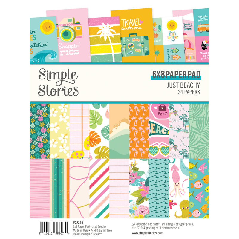 Simple Stories 6x8 Paper Pad - Just Beachy, JBY22315