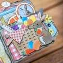 Elizabeth Craft Design Dies - Picnic Basket & Bunny, 2234