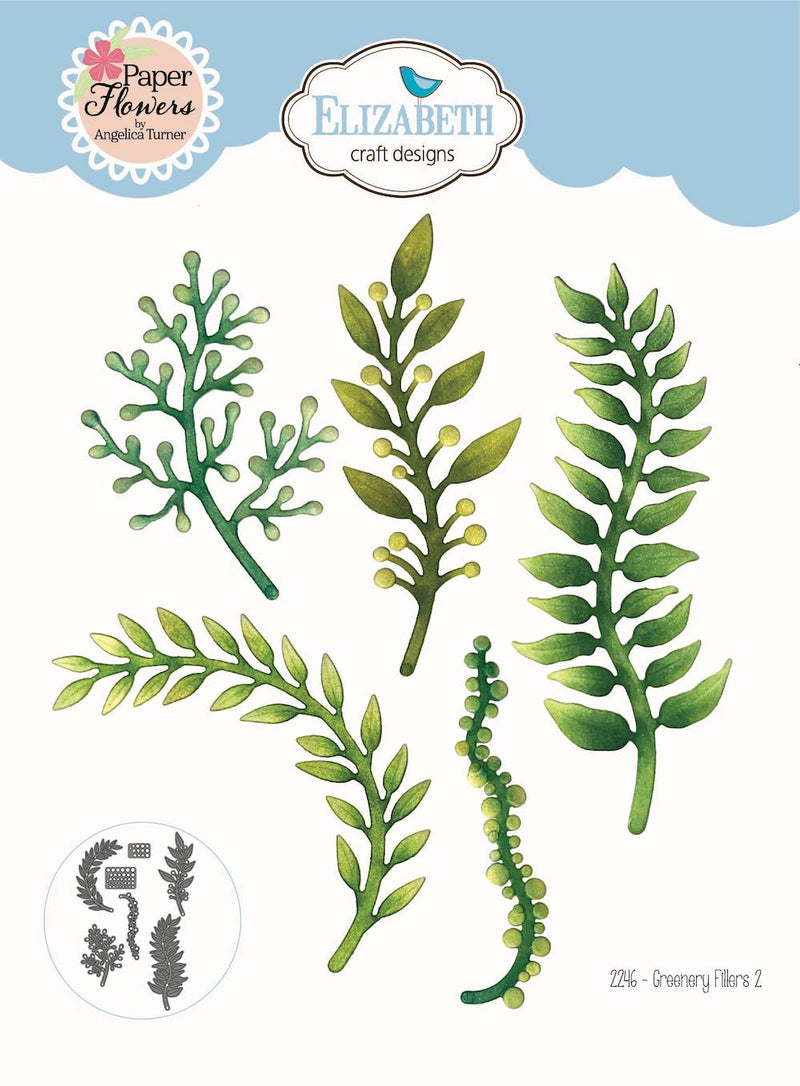 Elizabeth Craft Design Dies - Greenery Fillers 2, 2246