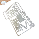 Elizabeth Craft Designs Die Set - Slanting Library Pocket w/Bag, 2255