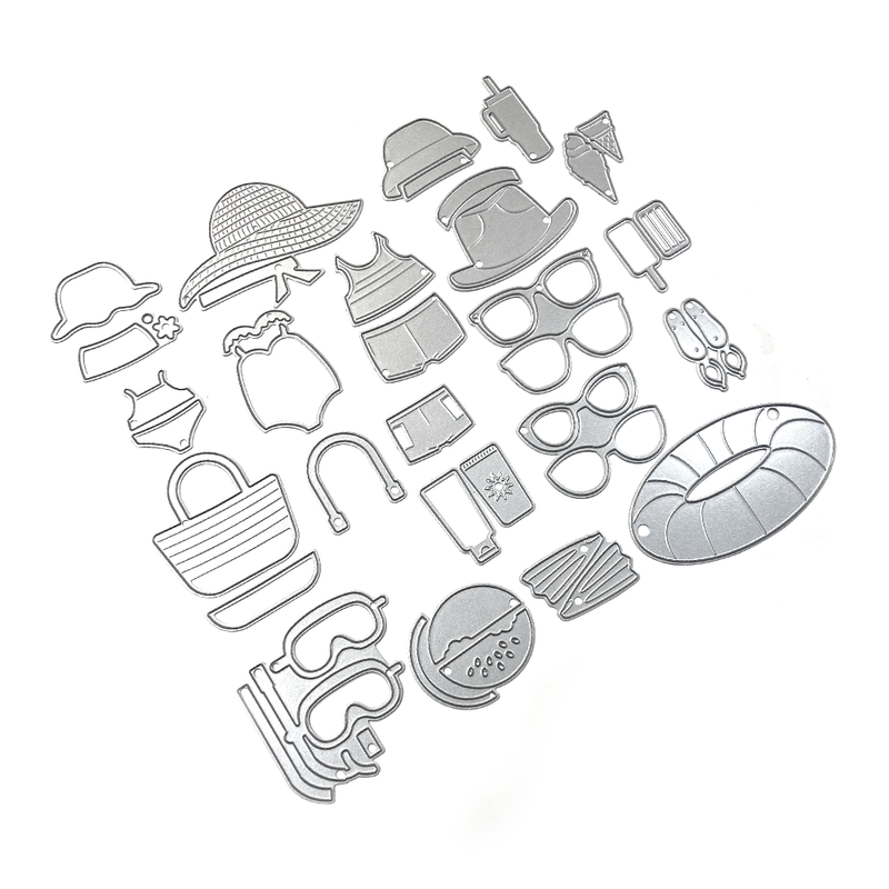 Elizabeth Craft Designs Die Set - Beach Accessories, 2257
