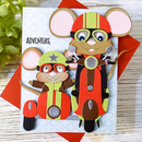 Elizabeth Craft Designs Die Set - Scooter w/Sidecar, 2259