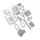Elizabeth Craft Designs Die Set - Football/Baseball Accessories, 2261
