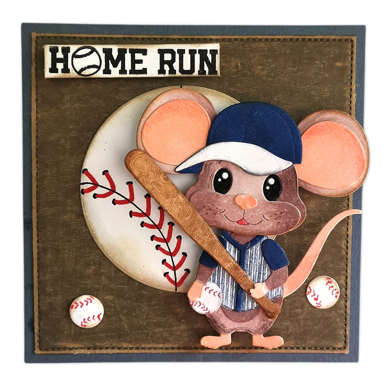 Elizabeth Craft Designs Die Set - Football/Baseball Accessories, 2261