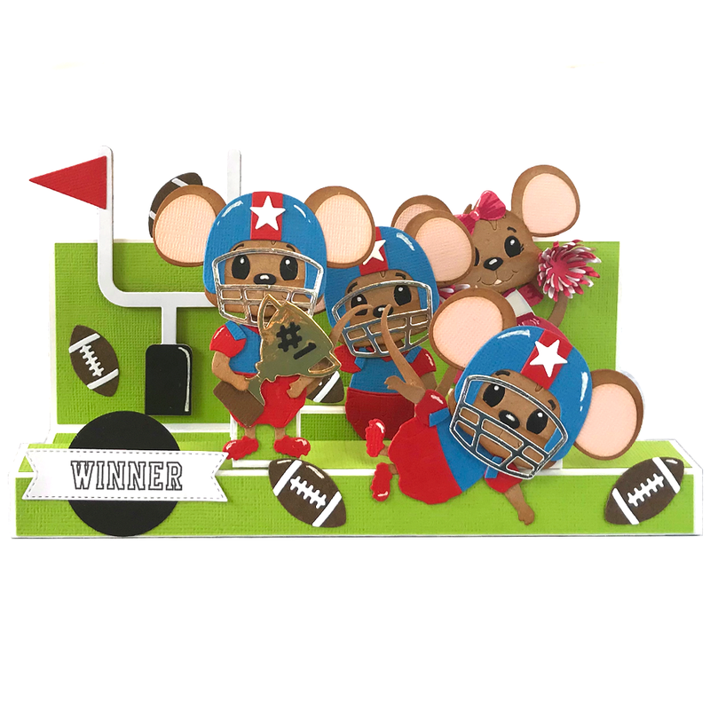 Elizabeth Craft Designs Die Set - Football/Baseball Accessories, 2261