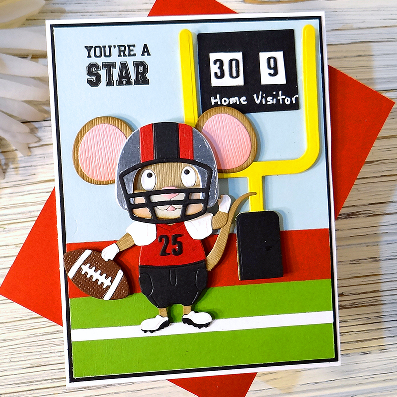 Elizabeth Craft Designs Die Set - Football/Baseball Accessories, 2261