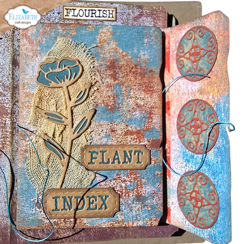 Elizabeth Craft Designs Die Set - Plant Index Folder, 2266