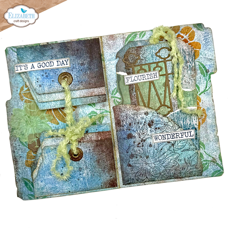 Elizabeth Craft Designs Die Set - Plant Index Folder, 2266