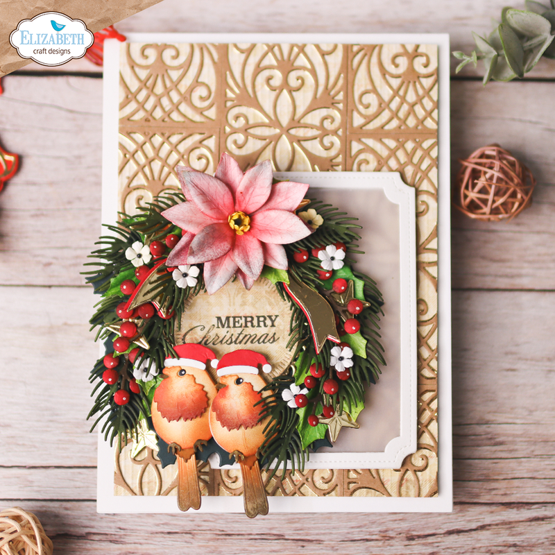 Elizabeth Craft Designs Dies - Festive Wreath, 2271 by Angelica Turner