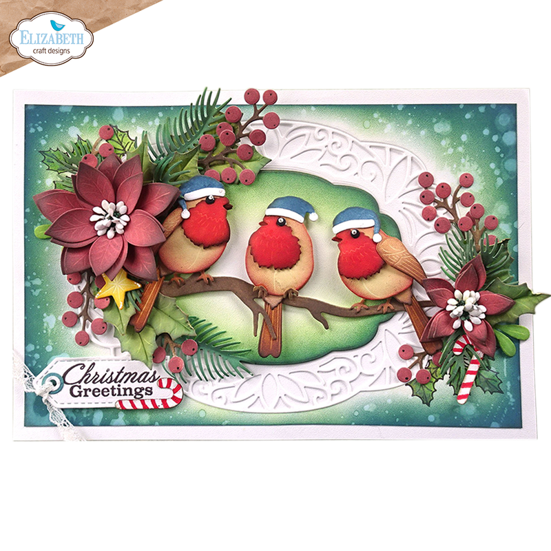 Elizabeth Craft Designs Dies - Festive Robin, 2272 by Angelica Turner