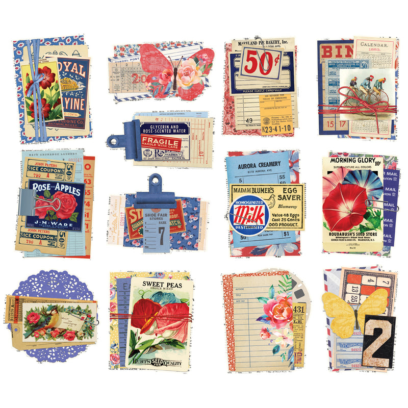 Simple Stories Ephemera Layered Bits - Simple Vintage Linen Market, 22722