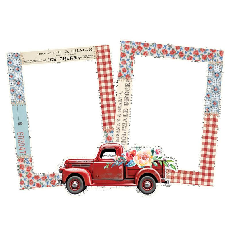 Simple Stories Chipboard Frames - Simple Vintage Linen Market, 22727