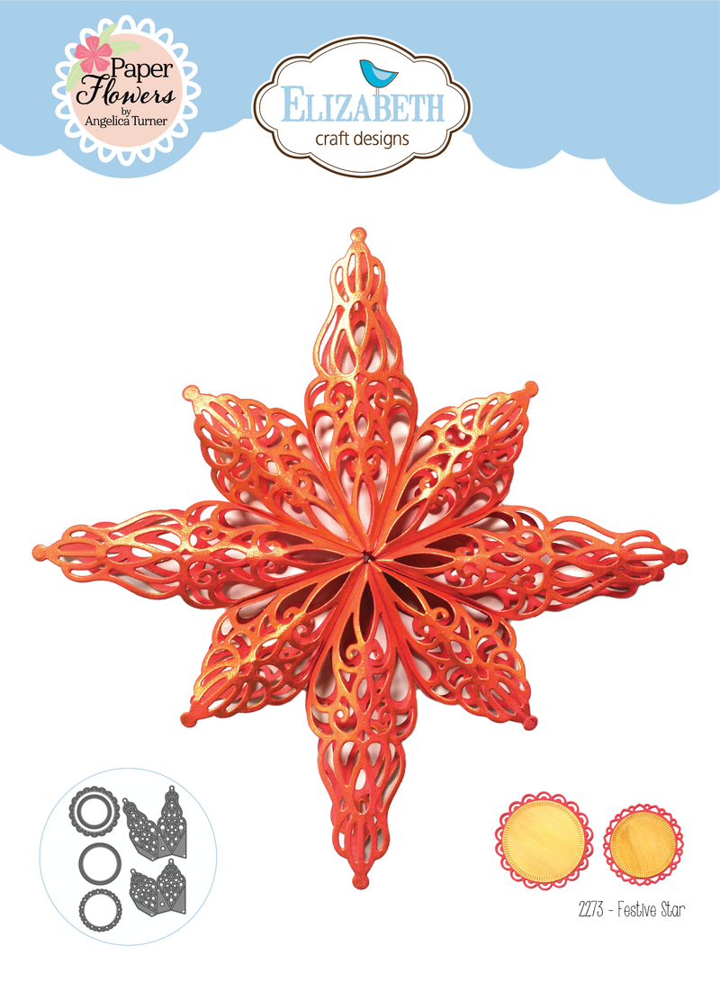 Elizabeth Craft Designs Dies - Festive Star, 2273 by Angelica Turner