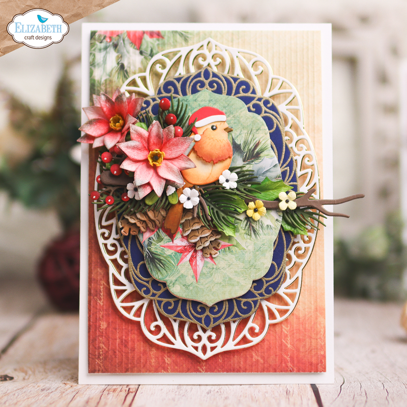 Elizabeth Craft Designs Dies - Festive Ornate Frame, 2274 by Angelica Turner