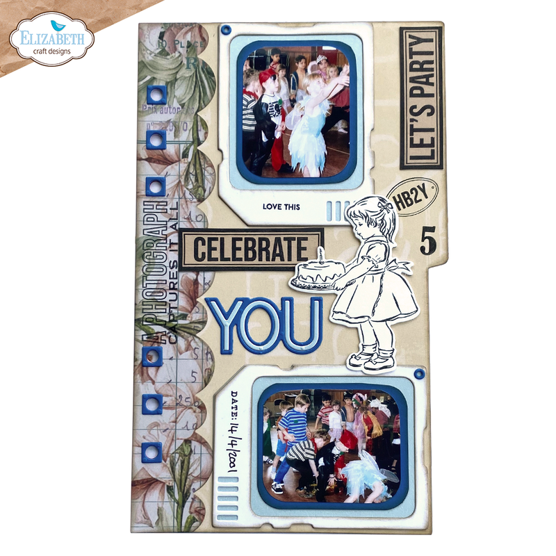 Elizabeth Craft Designs Die Set - Page w/Large Tab 1, 2280