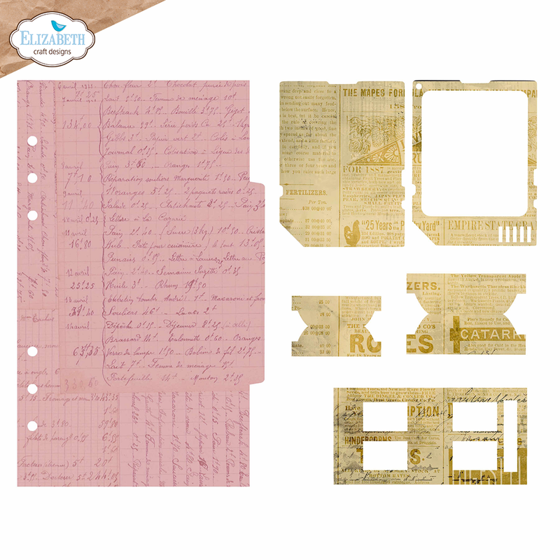 Coming Soon - Elizabeth Craft Designs Die Set - Page w/Large Tab 2, 2281