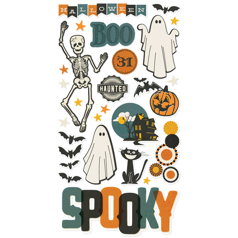 Simple Stories - Chipboard Stickers - Simple Vintage Scary Stories, 22816