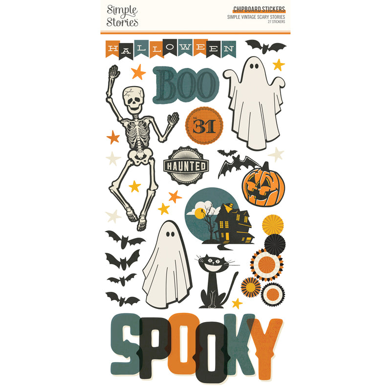 Simple Stories - Chipboard Stickers - Simple Vintage Scary Stories, 22816