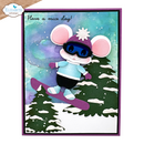 Elizabeth Craft Designs Dies - Little Mouse Winter Accessories, 2284