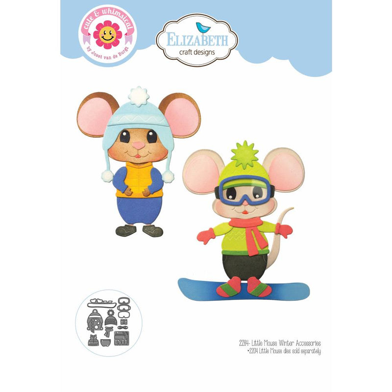 Elizabeth Craft Designs Dies - Little Mouse Winter Accessories, 2284