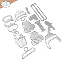 Elizabeth Craft Designs Dies - Big Mouse Winter Accessories, 2285