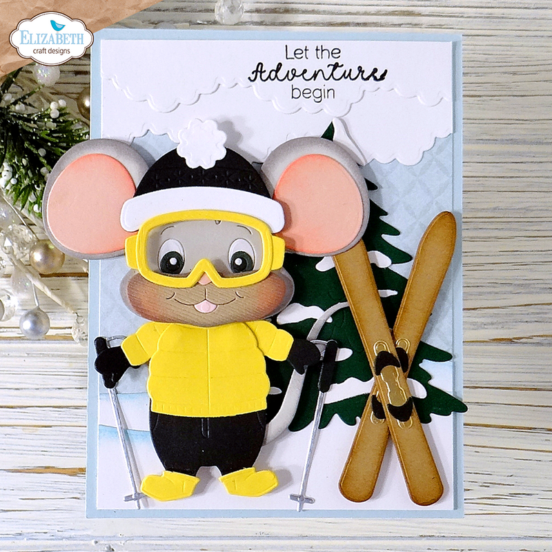Elizabeth Craft Designs Dies - Big Mouse Winter Accessories, 2285