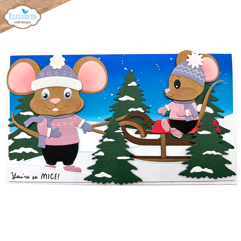 Elizabeth Craft Designs Dies - Winter Scenery Accessories, 2286