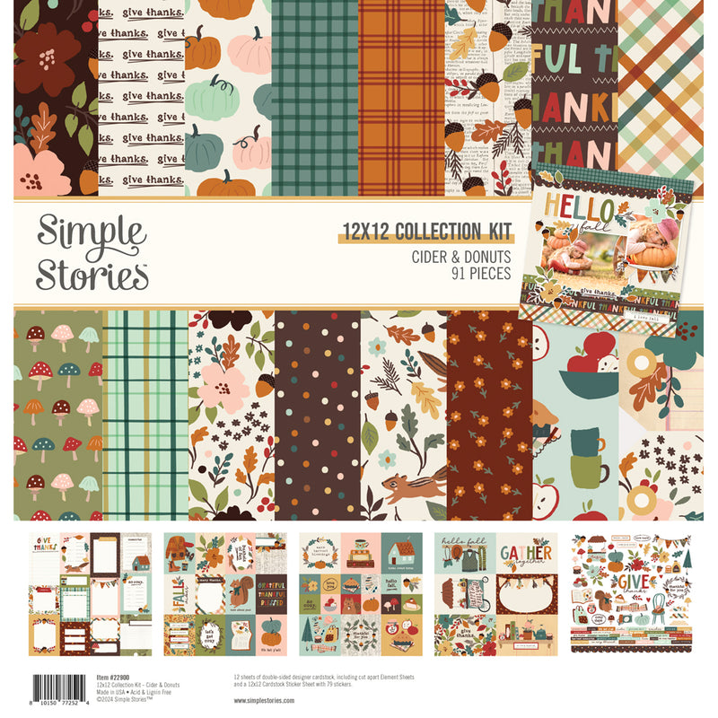 Simple Stories - 12x12 Collection Kit - Cider & Donuts, 22900