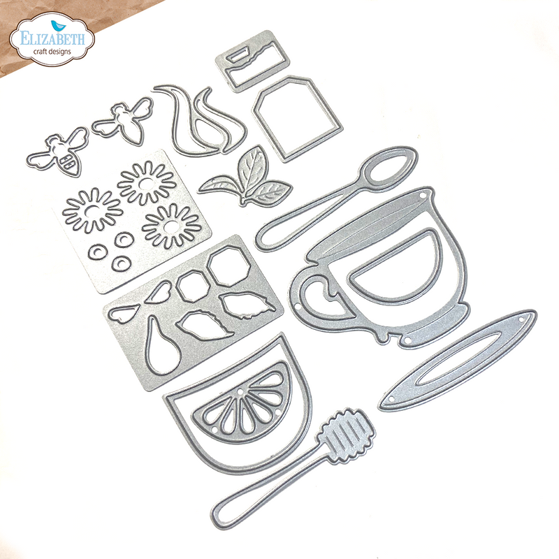 Elizabeth Craft Designs Die Set - Tea Time, 2300 by Annette Green
