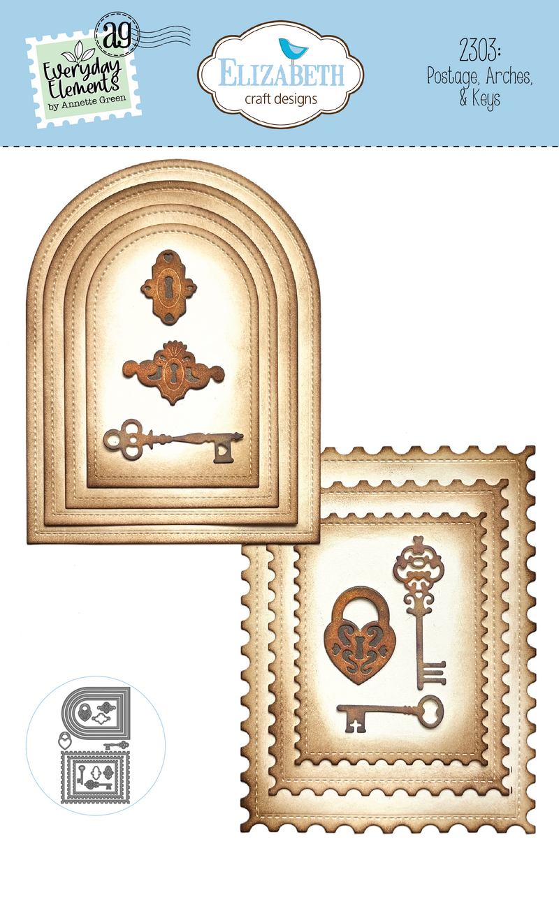 Elizabeth Craft Designs I Want It All - Romantic Revival Collection, RRC12PC Annette Green