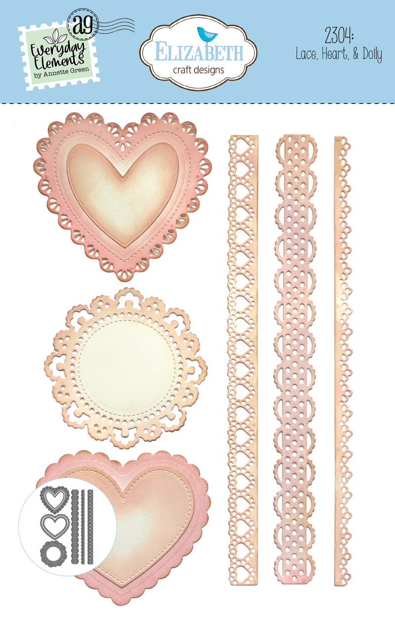 Elizabeth Craft Designs I Want It All - Romantic Revival Collection, RRC12PC Annette Green