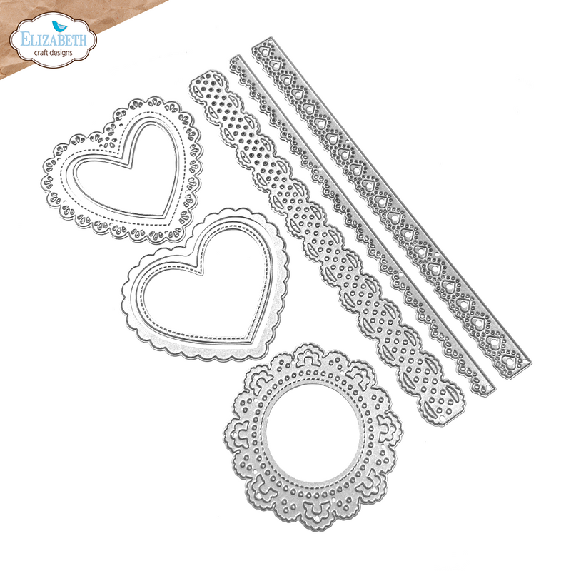 Elizabeth Craft Designs Die Set - Lace, Heart, & Doily, 2304 by Annette Green