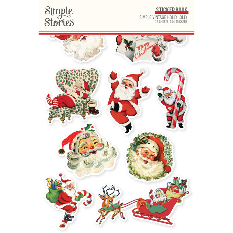 Simple Stories Sticker Book - Simple Vintage Holly Jolly, 23323