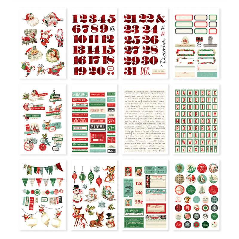 Simple Stories Sticker Book - Simple Vintage Holly Jolly, 23323