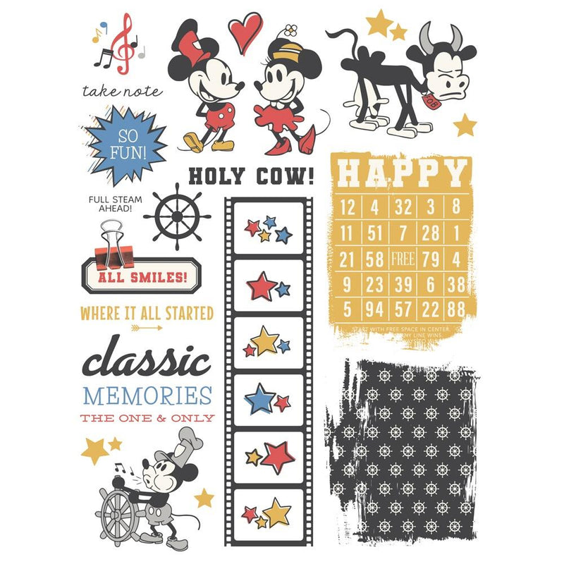 Simple Stories Rub Ons - Say Cheese Classic Mouse, 23424