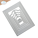 Elizabeth Craft Designs Die Set - Stitched Rectangles & Lables, 2349
