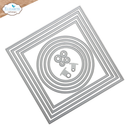 Elizabeth Craft Designs Die Set - Stitched Square & Circles, 2350