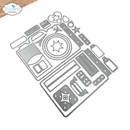 Elizabeth Craft Designs Die Set - Camera & Suitcase Build a Book, 2354