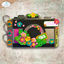 Elizabeth Craft Designs Die Set - Camera & Suitcase Build a Book, 2354