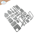 Elizabeth Craft Designs Die Set - Aloha Accessories, 2355