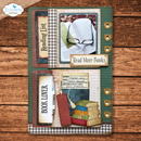 Elizabeth Craft Designs Die Set - Library Pockets & Accessories, 2358