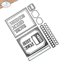 Elizabeth Craft Designs Die Set - Pocket Page Insets 3, 2360