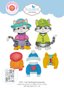 Elizabeth Craft Designs Die Set - Cat Clothing Accessories, 2372