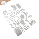 Elizabeth Craft Designs Die Set - Cat Clothing Accessories, 2372
