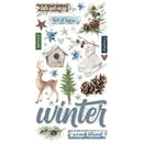Simple Stories - Simple Vintage Fresh Snow Chipboard Stickers, 23720