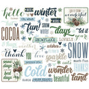 Simple Stories - Bits & Pieces - Simple Vintage Fresh Snow Sentiment Bits, 23723